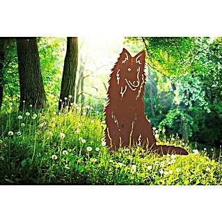 Ferrum Art Design Gartendeko Hund aus Metall (Höhe: 80 cm, Metall, Edelrost)