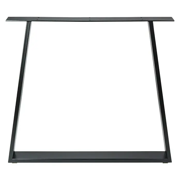Rei Pata para muebles 916 - L x An x Al: 8 x 78 x 71,2 cm, Capacidad de carga: 250 kg, Acero - Base de mesa trapezoidal metálica para un look moderno. El diseño robusto proporciona estabilidad y estilo en cualquier espacio.