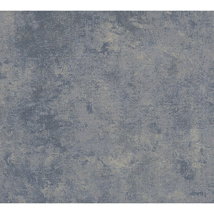 AS Creation Neue Bude 2.0 ED II Vliestapete Roststruktur (Grau/Blau, Uni, 10,05 x 0,53 m)