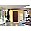 Karibu Massivholzsauna Mia (L x B x H: 170 x 196 x 198 cm, Materialspezifizierung Tür: Ganzglas Graphit, Inklusive Ofenschutzgitter, Ohne Dachkranz) | BAUHAUS