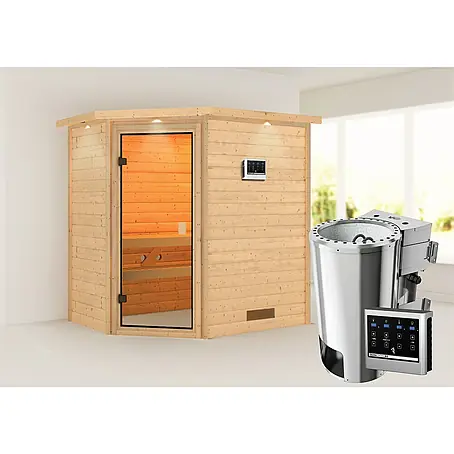 Karibu  Massivholzsauna Jella