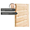 Karibu Massivholzsauna Mia (L x B x H: 170 x 196 x 198 cm, Materialspezifizierung Tür: Ganzglas Graphit, Inklusive Ofenschutzgitter, Ohne Dachkranz) | BAUHAUS