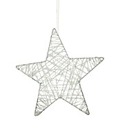 Christbaumschmuck Stern (Weiß, Draht, Stern)