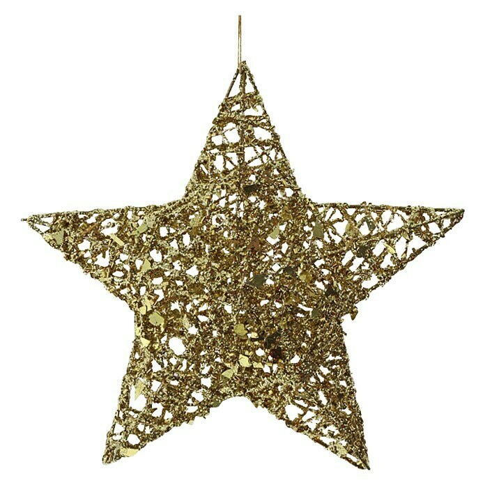 Christbaumschmuck Stern (Gold, Draht, Stern)