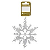 Christbaumschmuck (Transparent, Kunststoff, Schneeflocke)