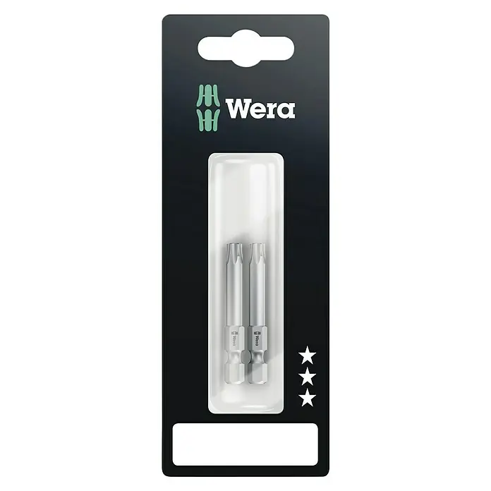 Wera Bit 867/4 Z SB TX 30X50 - TX 30, 50 mm, 2 Stk. - Eine Wera-Verpackung mit zwei Torx-Schraubendreher-Bits, ideal für professionelle Anwendungen und Heimwerkerprojekte. Robuste Werkzeuge für hohe Ansprüche.