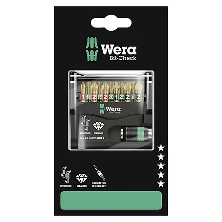 Wera  Bit-Set Bit-Check 12 Diamond 1 SB