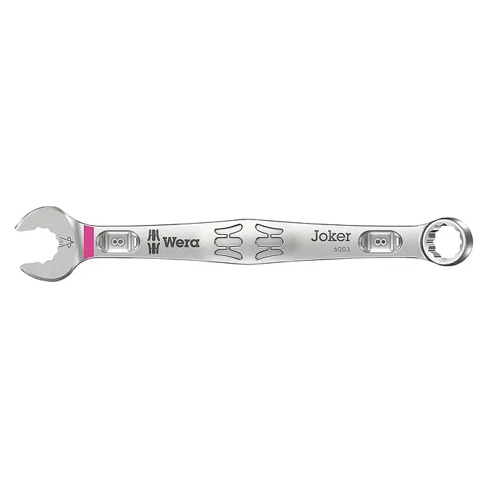 Wera Joker Ringmaulschlüssel 6003 - Schlüsselweite: 8 mm - Ein Ringschlüssel der Marke Wera, Modell Joker 6003, mit offenem Maulschlüssel und Ringratschenschlüssel. Perfekt für Werkstattarbeiten.