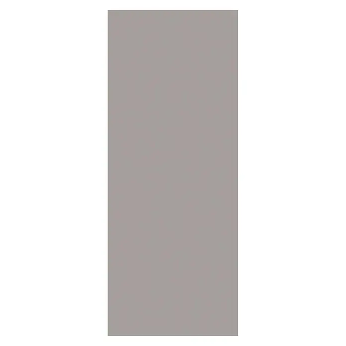 SanDesign Alu-Verbundplatte - 100 x 250 cm, Warm Grey - Schlichtes, quadratisches Bild mit einem grauen Hintergrund, umrandet von einem schwarzen Rahmen, ideal als neutrale Leinwand.
