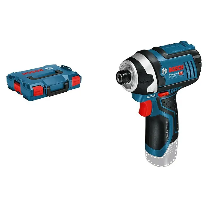 Bosch Professional Llave de impacto giratoria de batería GDR 12V-105 - 12 V, Sin batería - Atornillador de impacto a batería Bosch Professional GDX 12V-105 y maletín de herramientas, perfecto para profesionales que buscan una herramienta compacta y potente.