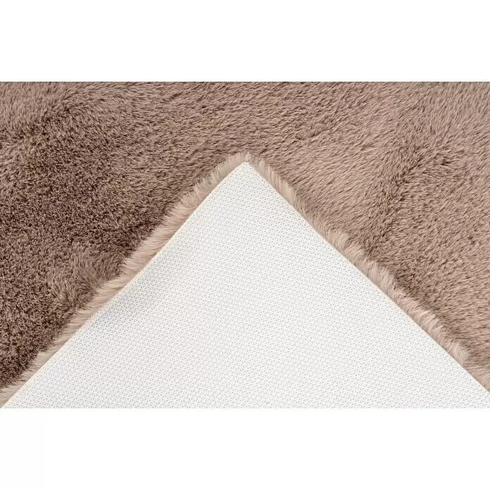 Badteppich Happy - 40 x 60 cm, Taupe, 100% Polyester - Detailaufnahme