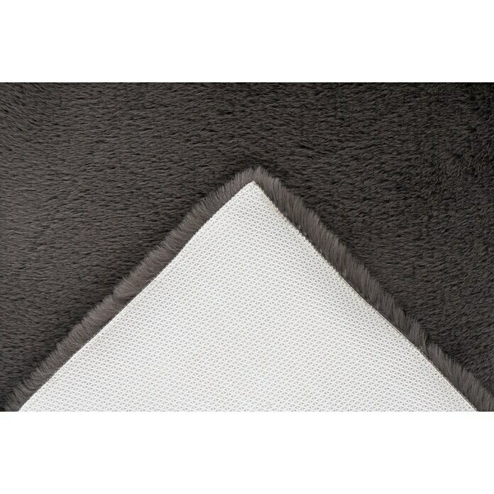Badteppich Happy (40 x 60 cm, Grau, 100% Polyester)