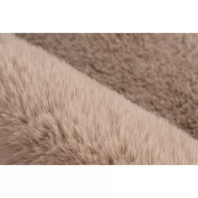 Badteppich Happy - 50 x 90 cm, Taupe, 100% Polyester - Detailaufnahme