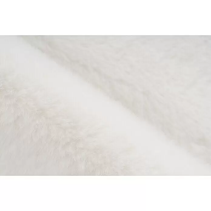 Badteppich Happy - 40 x 60 cm, Weiß, 100% Polyester - Detailaufnahme
