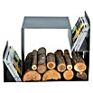 Holzregal Kubo 2.0 (L x B x H: 70,4 x 34,8 x 52,3 cm, Stahlblech, Schwarz)