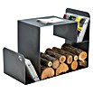 Holzregal Kubo 2.0 (L x B x H: 70,4 x 34,8 x 52,3 cm, Stahlblech, Schwarz)