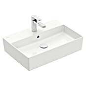 Villeroy & Boch Memento 2.0 Aufsatzwaschbecken (60 x 42 cm, Ohne Beschichtung, Mit Überlaufloch, Keramik, Weiß)