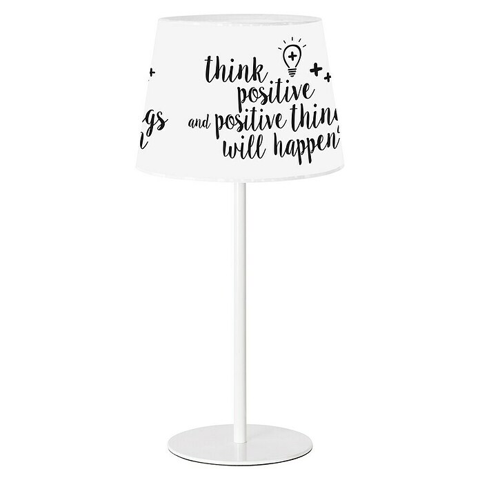 Sulion Lámpara de sobremesa (60 W, L x An x Al: 18 x 18 x 42 cm, Negro/blanco, E27) | BAUHAUS