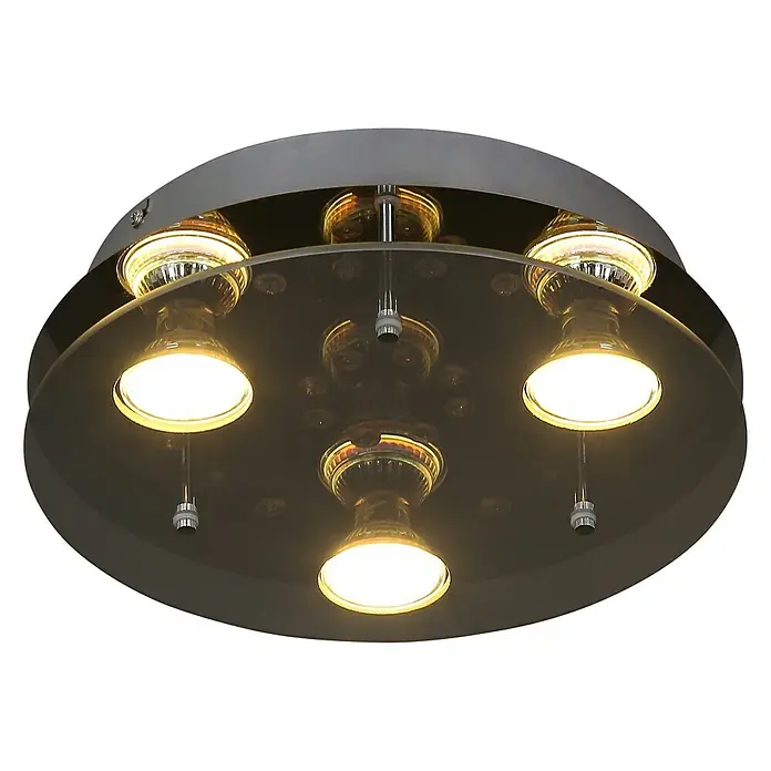Tween Light Plafón LED redondo Susa - Negro - Lámpara de techo de diseño moderno con forma redonda y múltiples fuentes de luz para una iluminación elegante.