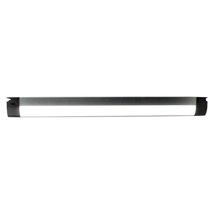 Luceco Lámpara LED bajo mueble con sensor (8,5 W, Sensor de movimiento, L x An x Al: 45 x 1,95 x 4,59 cm, Plateado)