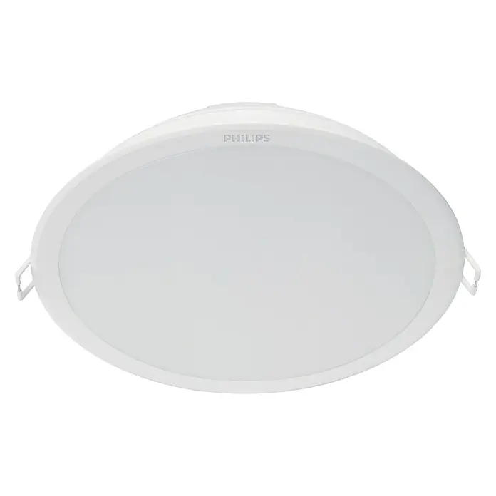 Philips Set de focos LED empotrables Meson - 2 ud., 48 W, Ø x Al: 21,5 x 4,7 cm, Blanco neutro - Plafón LED blanco Philips, diseño redondo para interiores modernos que proporciona una iluminación uniforme y eficiente.