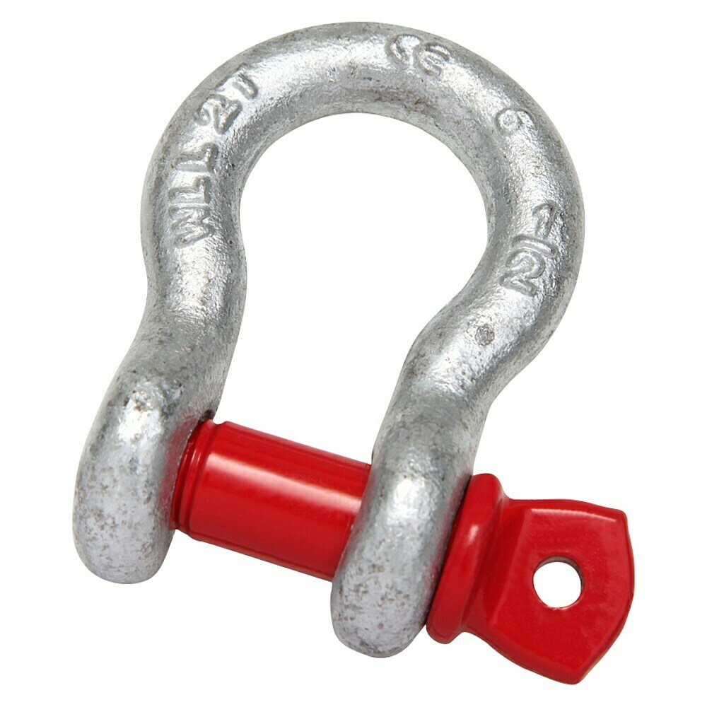 DOJA Barcelona Schäkel 2er-Pack, 4750 Kg Tragkraft, Galvanisiert – Für Offroad, Heben & Bergung, EN 13889