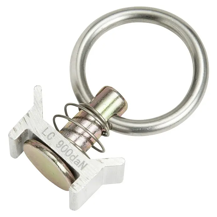 Conacord Zurröse - Belastbarkeit: 900 kg, 2 Stk. - Ein Lashing Ring mit T-Nut-Verbinder, ideal für die Ladungssicherung. Das robuste Zubehör ist perfekt für Transporter und Anhänger.