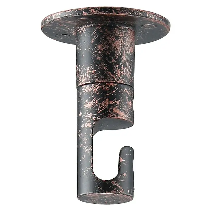 Home Sweet Home Deckenhaken - Rost, Ø x H: 3,5 x 5 cm - Deckenhaken aus Metall in dunklem Bronze-Look, ideal zum Aufhängen von Hängeleuchten oder Dekorationsartikeln und verleiht jedem Raum eine besondere Note.