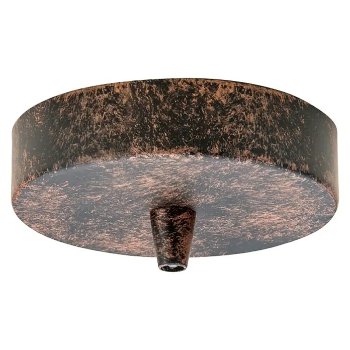 Home Sweet Home Lampenbaldachin - 1-fach, Rost, Metall, 11 cm - Deckenleuchte aus Metall mit dekorativer Bronze-Oberfläche für eine stilvolle Beleuchtung im Innenbereich.