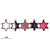 Christbaumschmuck Berry Kiss (Rosa, Kunststoff, Stern, 8 Stk.)