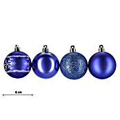 PVC-CHRISTBAUMKUGEL 60mm, BLAU 20ST