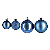 Božićne kuglice (50 kom, Plava, Plastika)