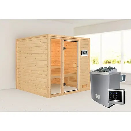 Karibu Massivholzsauna Jutta