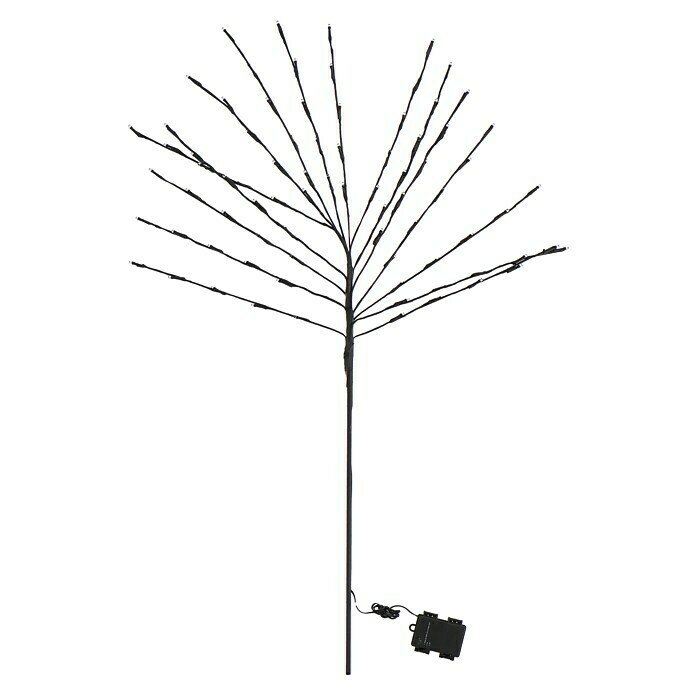 LED-Deko-Baum (Außen, 80-flammig, Kabellänge: 7,5 m, Lichtfarbe: Warmweiß)