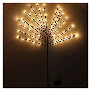 LED-Deko-Baum (Außen, 80-flammig, Kabellänge: 7,5 m, Lichtfarbe: Warmweiß)