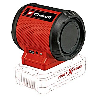 Einhell Power X-Change 18V Bluetooth-Lautsprecher TC-SR 18 Li BT Solo (L x B x H: 10,9 x 9 x 10 cm)