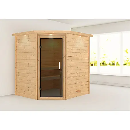 Karibu  Massivholzsauna Mia