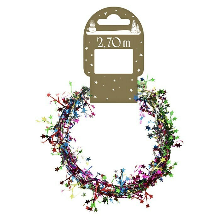 Christbaumschmuck (Bunt, Kunststoff, Stern)