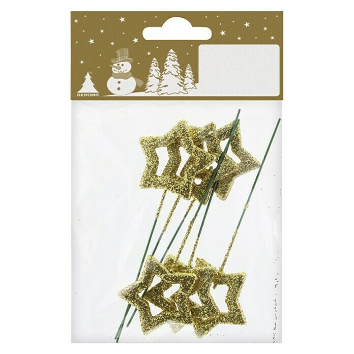 Christbaumschmuck Sterne (Gold, Draht, Stern)