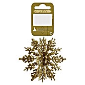 Christbaumschmuck Glitzerschneeflocke (Gold, Kunststoff, Schneeflocke)