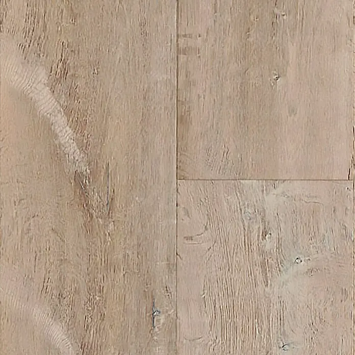 Parkett - Eiche Bornholm, Landhausdiele, 2.130 x 190 x 14,2 mm - Nahaufnahme von drei beigefarbenen Holzdielen mit Maserung, die sich ideal für einen warmen, natürlichen Bodenbelag eignen.