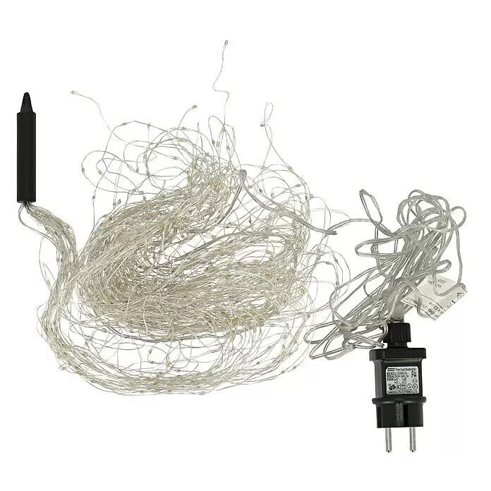 LED-Lichterschweif - Außen, 190 cm, Warmweiß, Netzbetrieben - Ansicht von oben