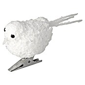 Christbaumschmuck Vogel (Weiß, Kunststoff)