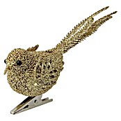 Christbaumschmuck Vogel (Gold, Kunststoff)