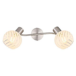 Globo Deckenstrahler Willy (80 W, L x B x H: 36 cm x 19 cm x 192 mm, Nickel matt, E27)