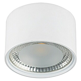 Globo Okrugla stropna LED svjetiljka (12 W, Ø x V: 113 mm x 8 cm, Bijele boje, Prozirno, Topla bijela)