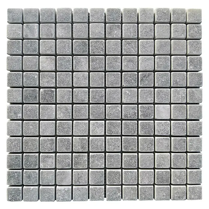 Malla mosaico Greystone 2,3 - 30 x 30 cm, Gris, Mate - Baldosa de mosaico cuadrada en gris. Perfecta para baños, cocinas o como elemento decorativo para crear un aspecto elegante.
