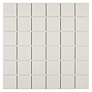 Malla mosaico Tecniq (30 x 30 cm, Blanco, Mate)
