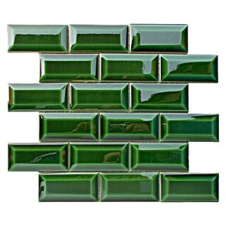 Malla mosaico Mini-Metro (30 x 30 cm, Verde, Brillante)