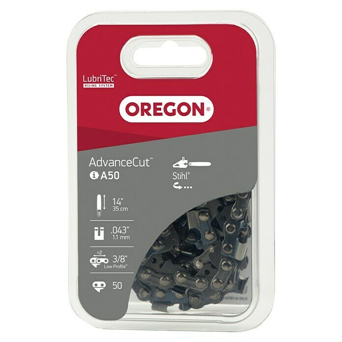 Oregon Sägekette Micro-Lite (Schnittlänge: 35 cm, Treibglieder: 50, Nutbreite: 1,1 mm)